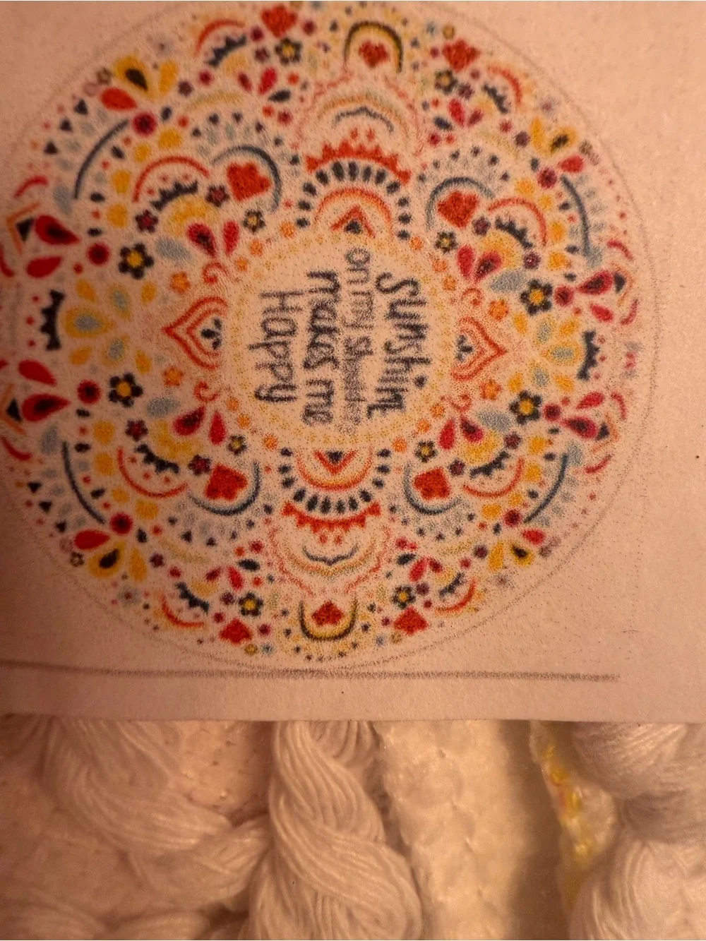 Source Unknown Multicolor Mandala Bath Towel